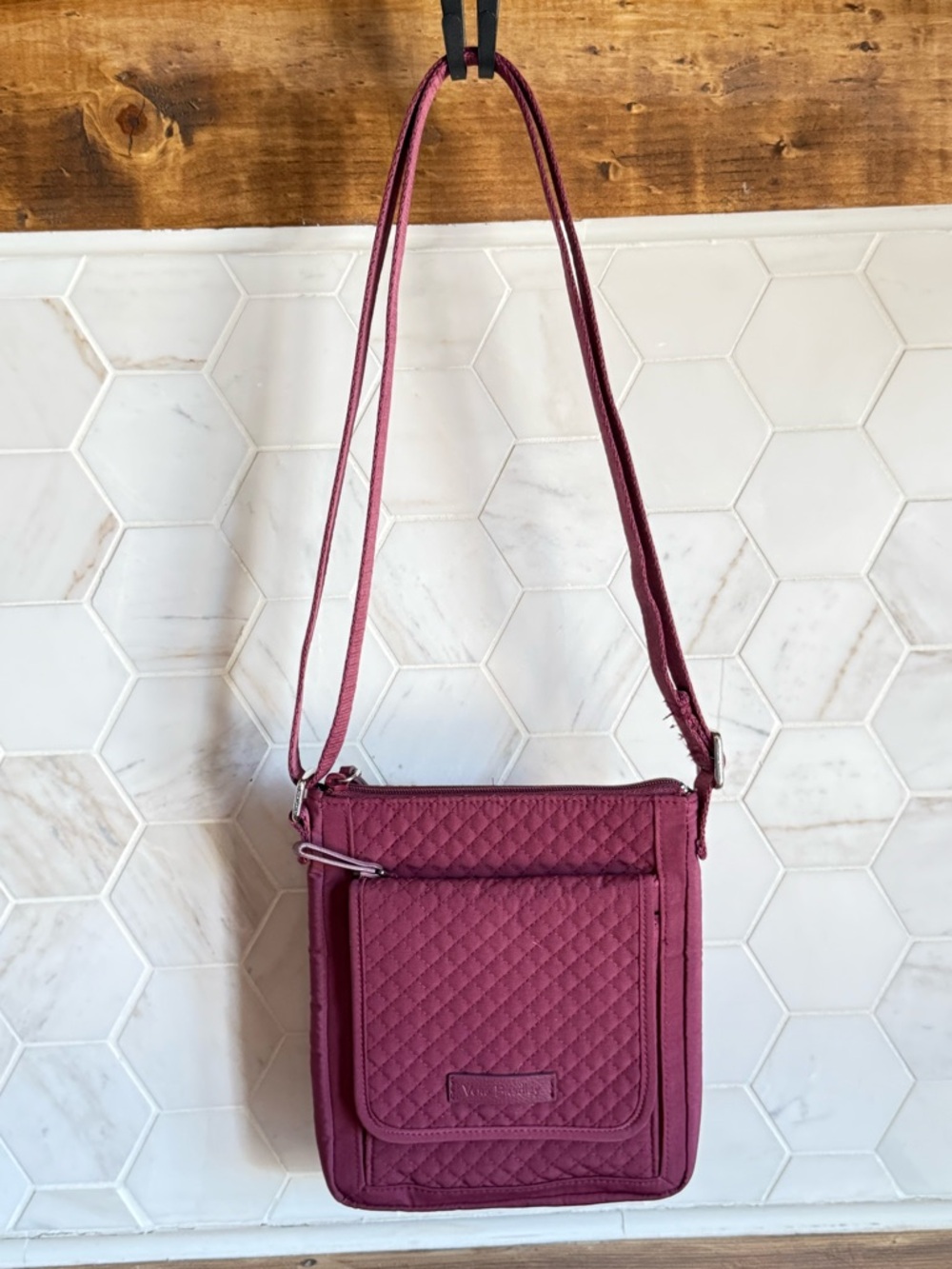 Vera Bradley Quilted Crossbody Bag in Rose Pink - Picture 2 of 6